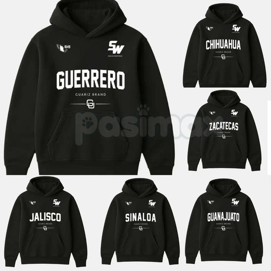 MX STREETWEAR STATE Hoodie – Custom State Pride Pullover, Mexican Culture & Streetwear Graphic Apparel, Unisex